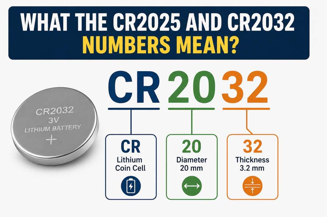 What the CR2025 and CR2032 Numbers Mean?