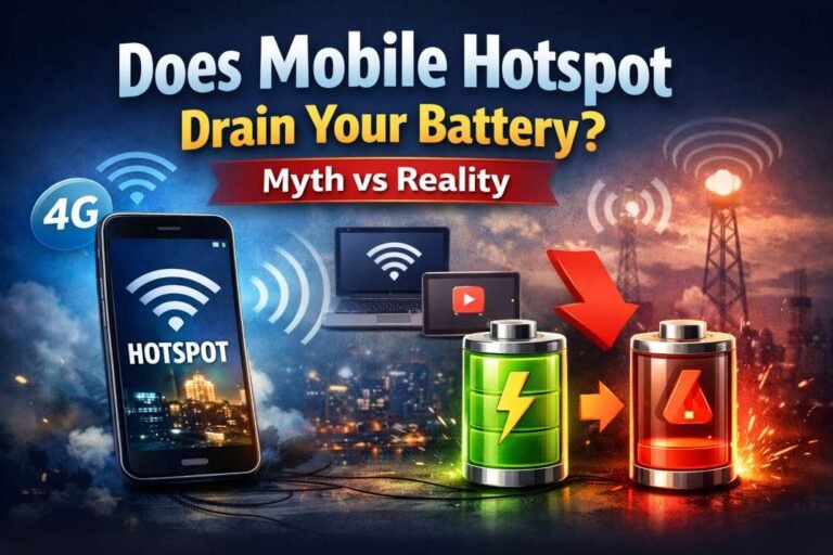 does using hotspot drain battery