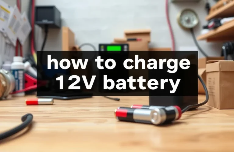 How to Safely and Effectively Charge a 12V Battery