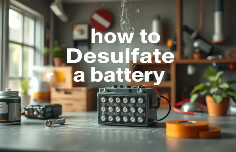 How to Effectively Desulfate a Battery for Optimal Performance