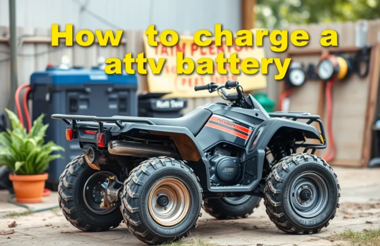 How to Properly Charge an ATV Battery for Optimal Performance