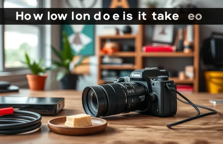 How Long Does It Take to Fully Charge Your Camera Battery?