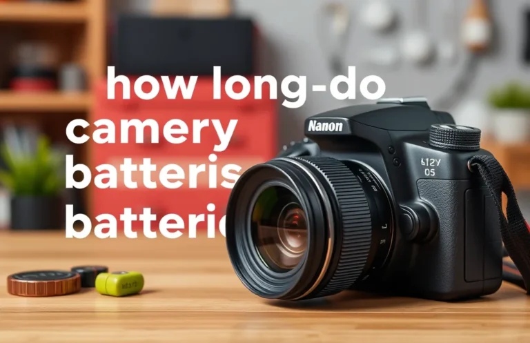 Camera Battery Longevity: How Long Can You Expect Them to Last?