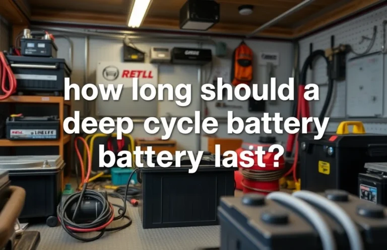 Deep Cycle Battery Lifespan: Factors Affecting Longevity Explained