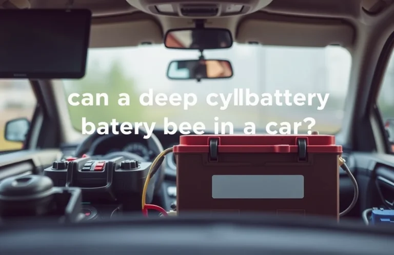 Can a Deep Cycle Battery Replace a Standard Car Battery?