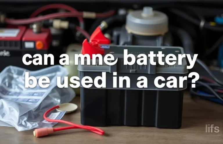 Can You Use a Marine Battery in a Car? Key Considerations Explained