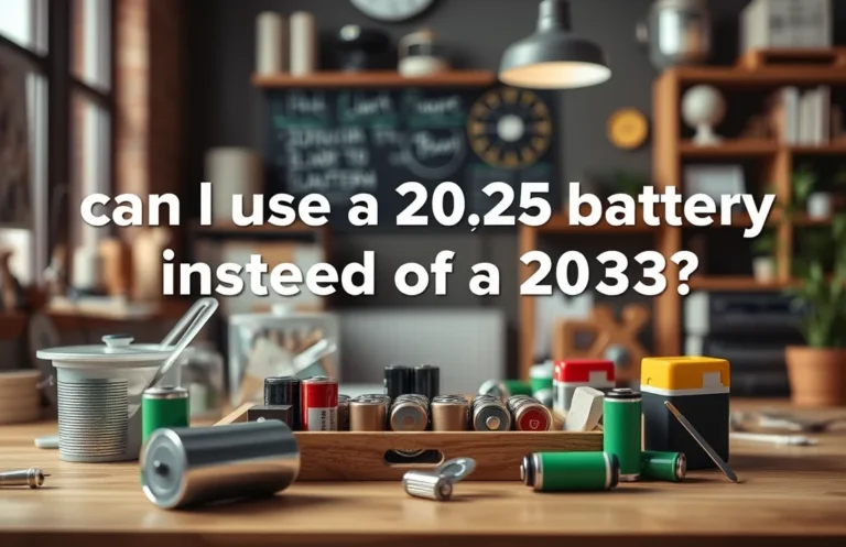 Can a 2025 Battery Replace a 2032? Key Differences Explained