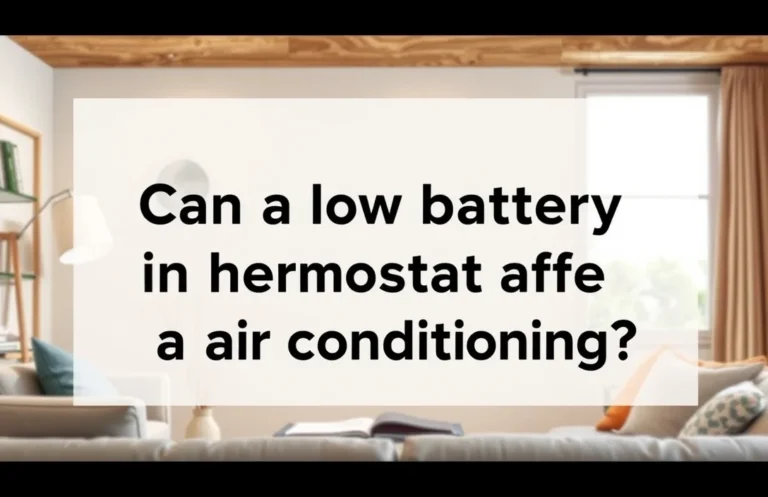 How Low Battery in Your Thermostat Can Impact Air Conditioning Perf…