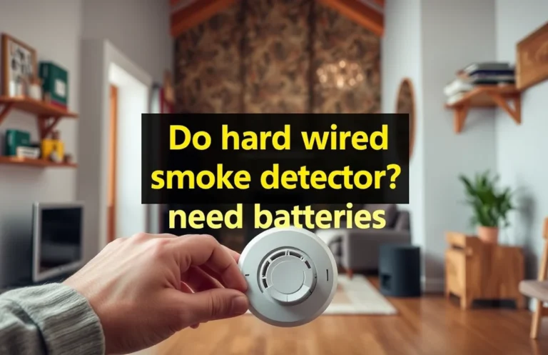 Do Hard Wired Smoke Detectors Require Batteries for Safety?
