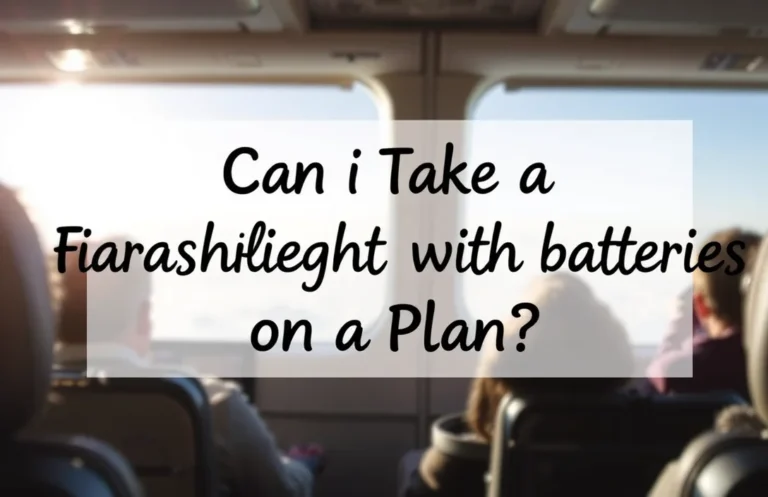 Bringing a Flashlight with Batteries on a Plane: What You Should Know