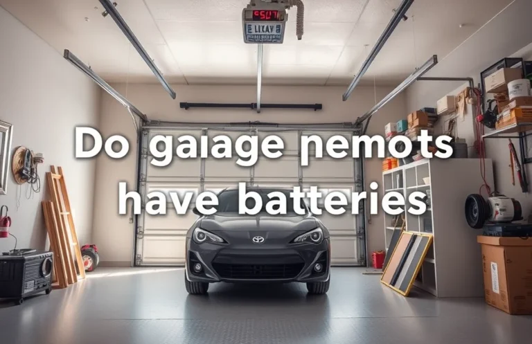 Do Garage Door Remotes Have Batteries? Replacement Tips Explained