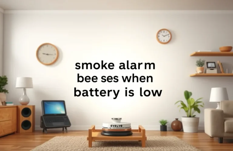 Understanding Smoke Alarm Beeping: Low Battery Signals Explained