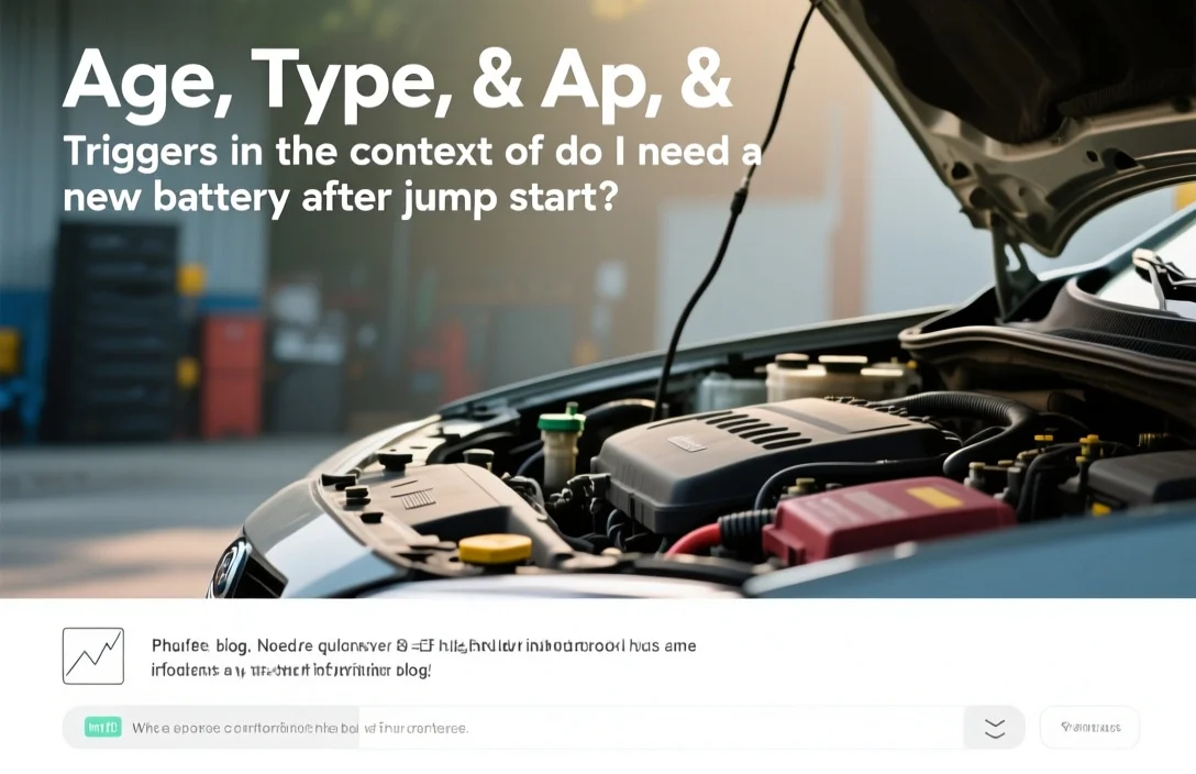 Age, Type, & Triggers - do i need a new battery after jump start?