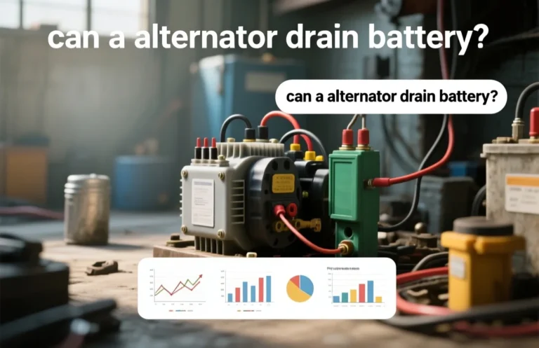 can a alternator drain battery?