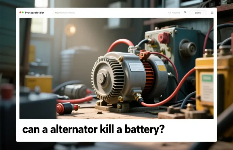 can a alternator kill a battery?
