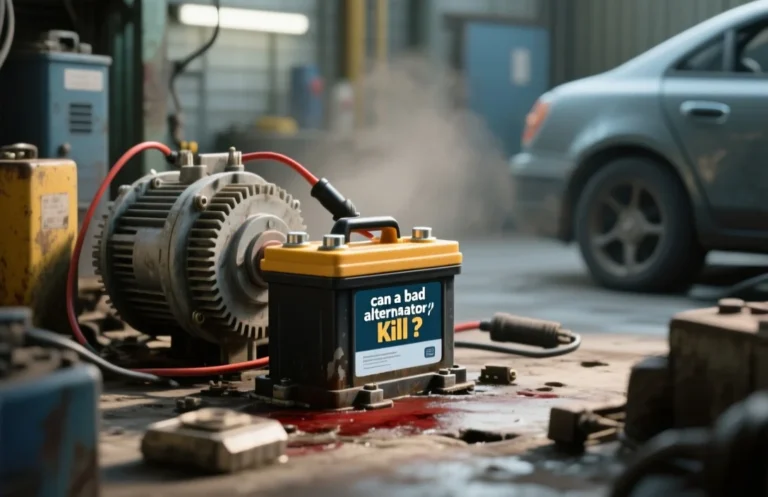 can a bad alternator kill a battery?