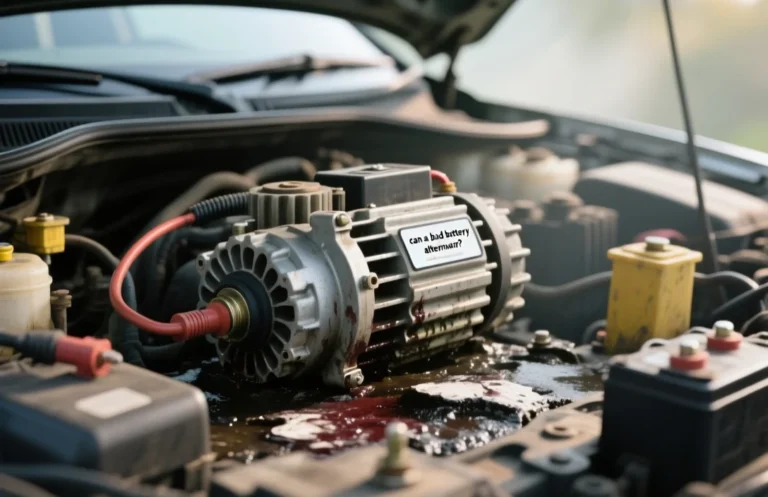 can a bad battery ruin an alternator?