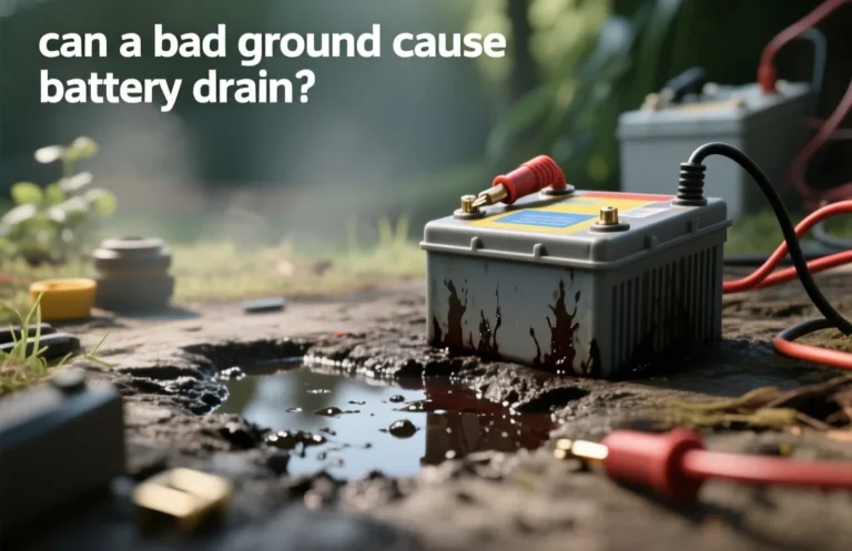 can a bad ground cause battery drain?