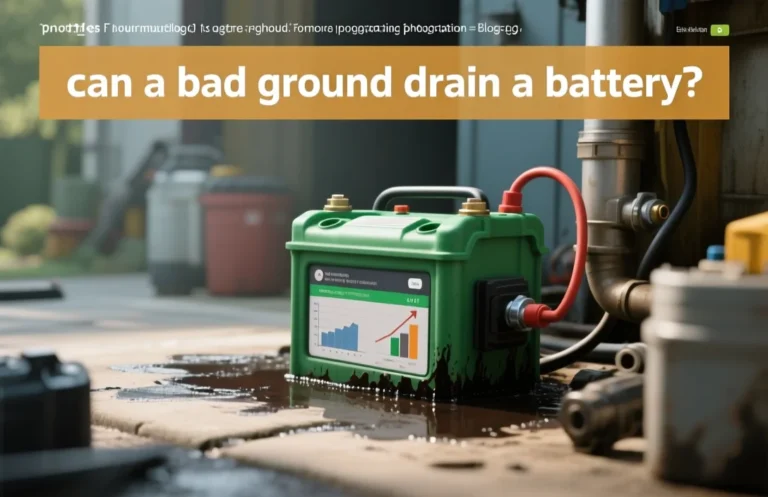 can a bad ground drain a battery?
