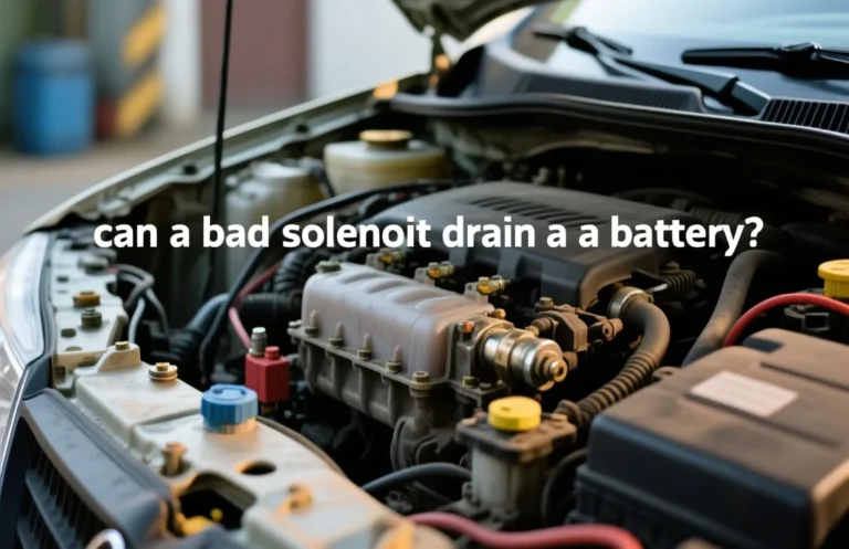 can a bad solenoid drain a battery?