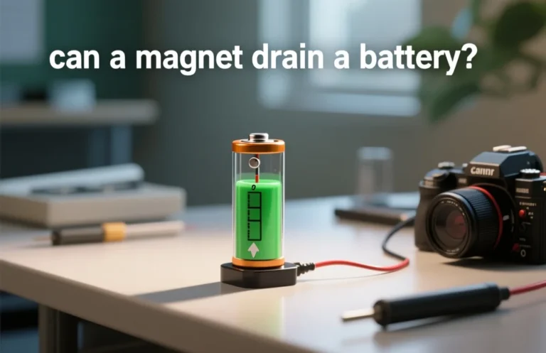 can a magnet drain a battery?