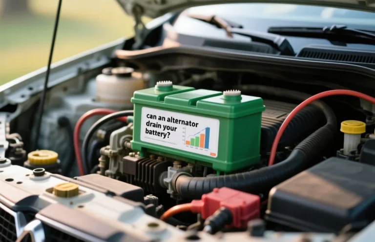 can an alternator drain your battery?