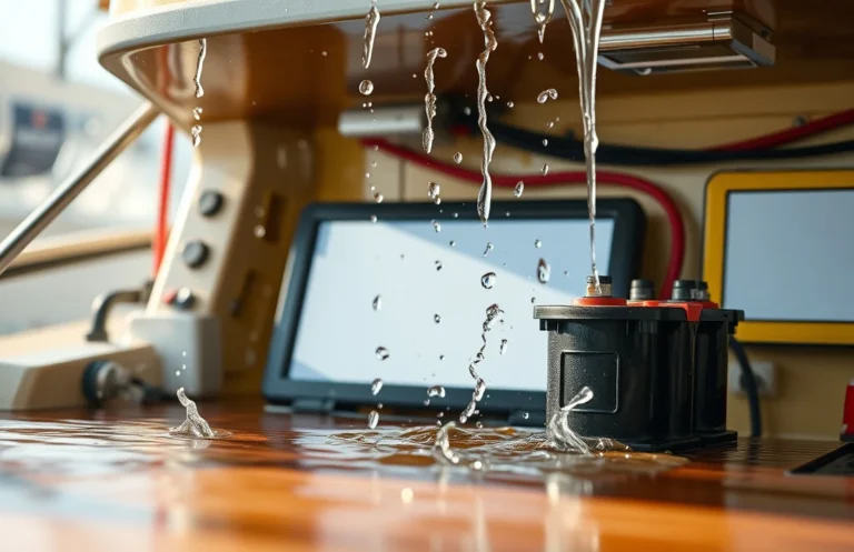 can marine batteries get wet?
