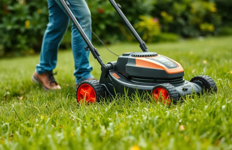 can you cut wet grass with battery mower?