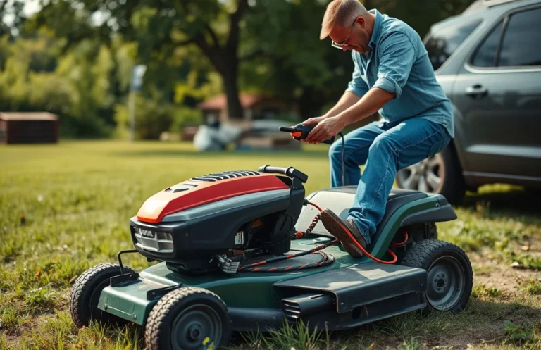 can you jump a lawn mower battery with a car?