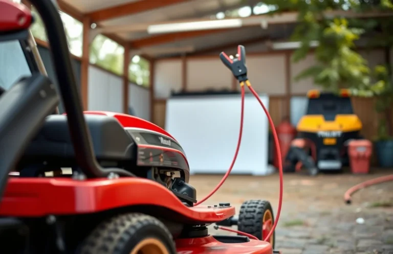 can you jump a mower battery with a car?