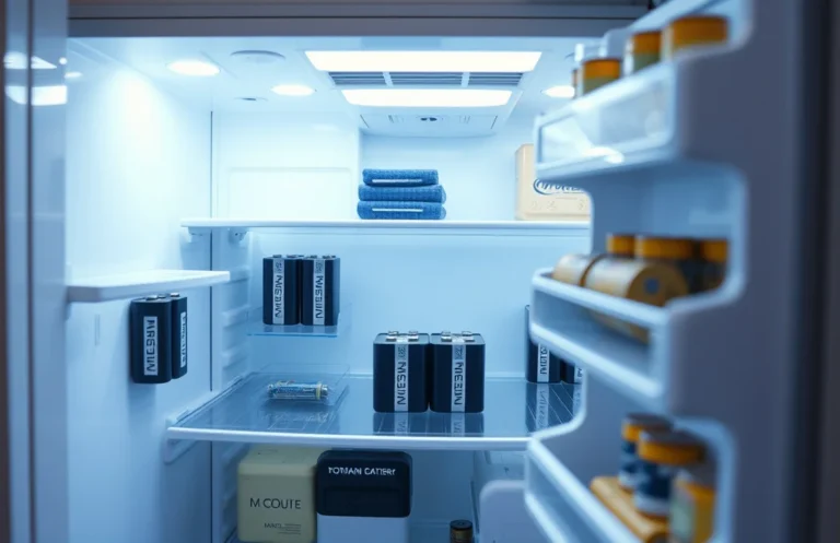 can you put batteries in the refrigerator?