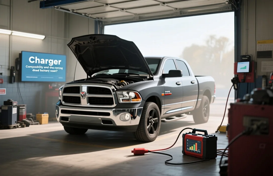 Charger compatibility and charging - dodge ram dead battery reset?