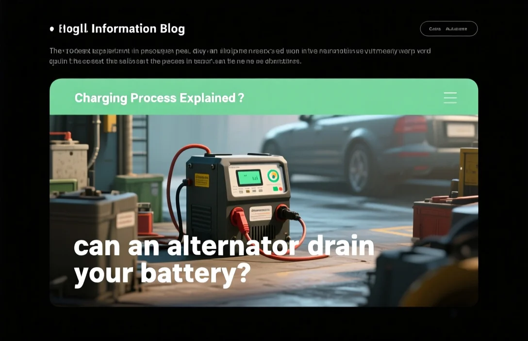 Charging Process Explained - can an alternator drain your battery?