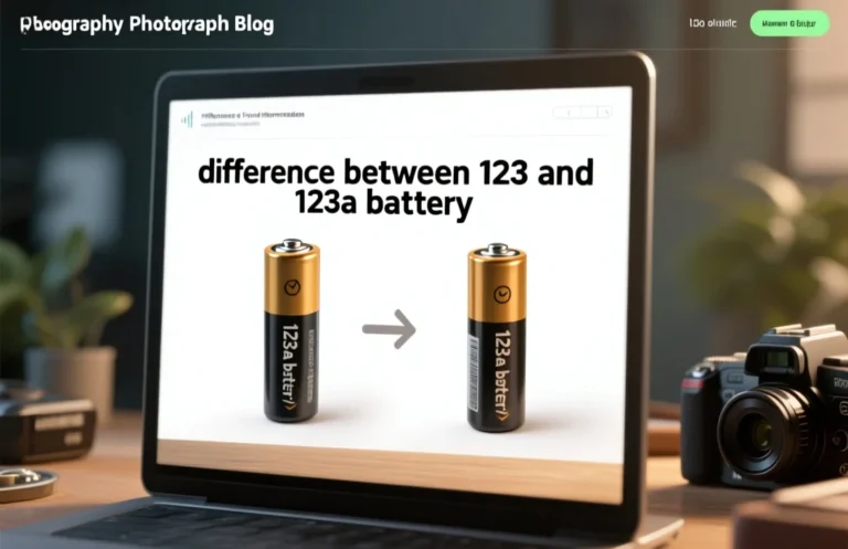 difference between 123 and 123a battery