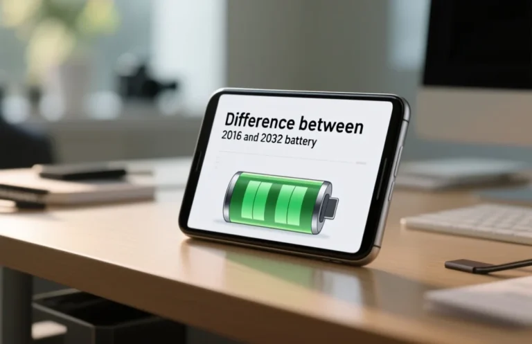 difference between 2016 and 2032 battery