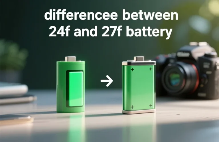 difference between 24f and 27f battery