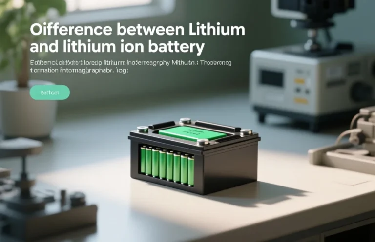 difference between lithium and lithium ion battery
