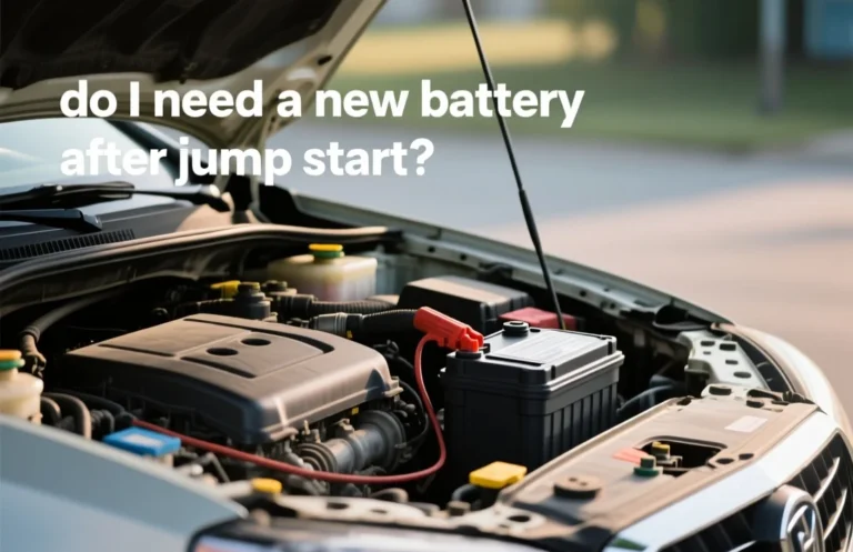 do i need a new battery after jump start?