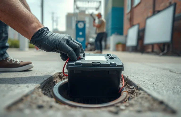 does putting a battery on concrete drain it?