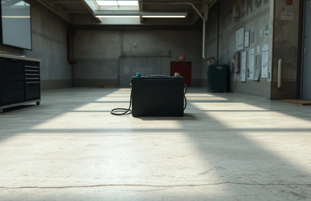 Does the floor itself drain a battery, or are there other factors at play? - does setting a battery on concrete drain it?