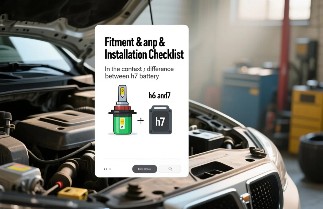 Fitment & Installation Checklist - difference between h6 and h7 battery