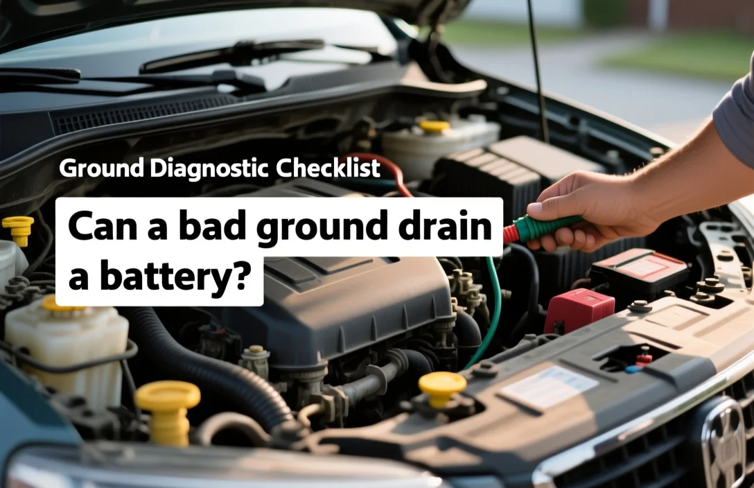 Ground Diagnostic Checklist - can a bad ground drain a battery?
