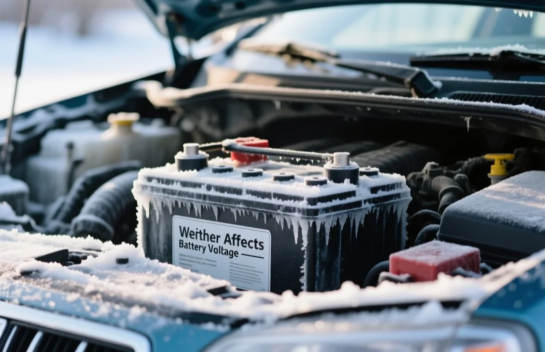 How Cold Weather Affects Battery Voltage - can a car battery freeze?