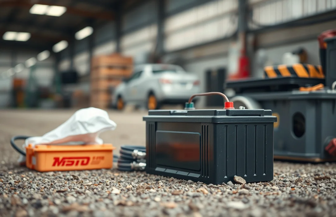 How to store a spare battery safely - does putting a car battery on the ground kill it?