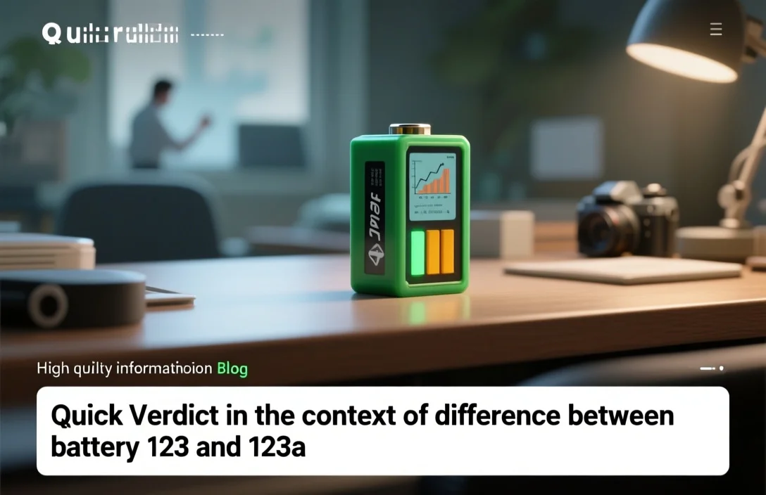 Quick Verdict - difference between battery 123 and 123a
