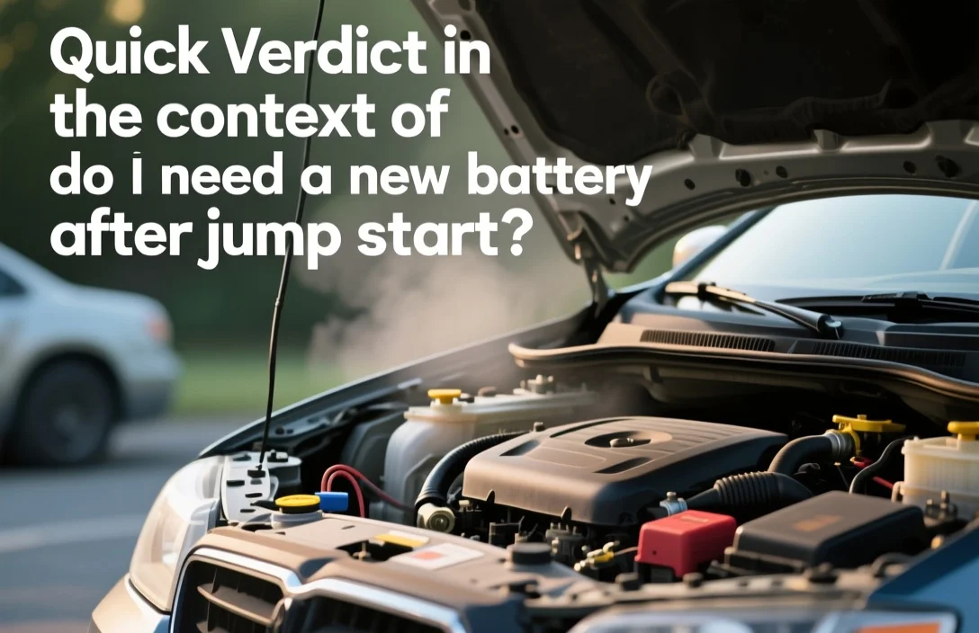 Quick Verdict - do i need a new battery after jump start?