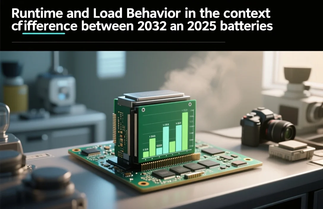 Runtime and Load Behavior - difference between 2032 and 2025 batteries