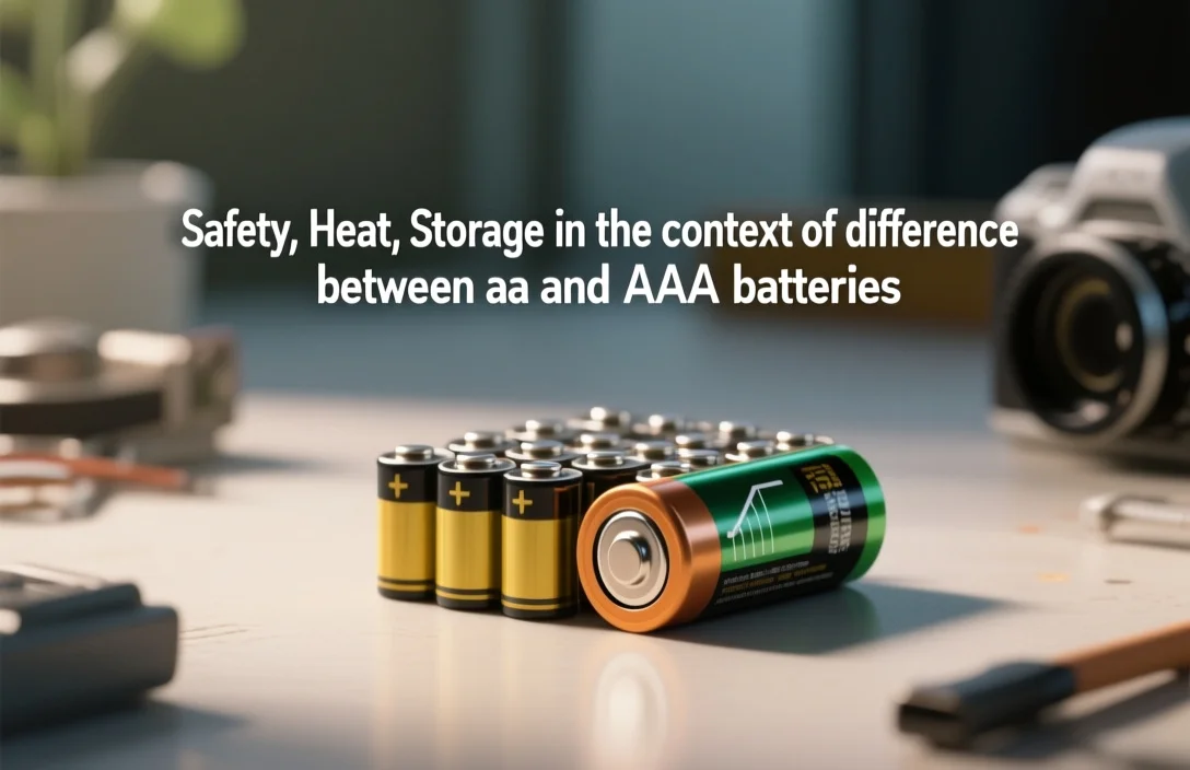 Safety, Heat, Storage - difference between aa and aaa batteries