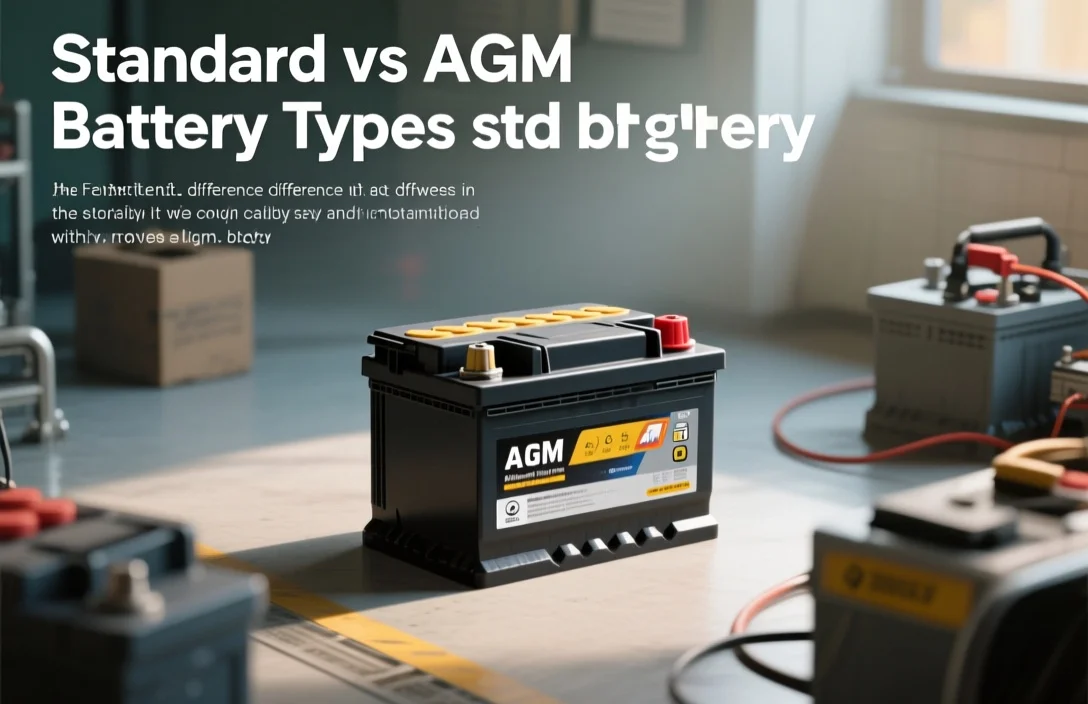 Standard vs AGM Battery Types - difference between std and agm battery