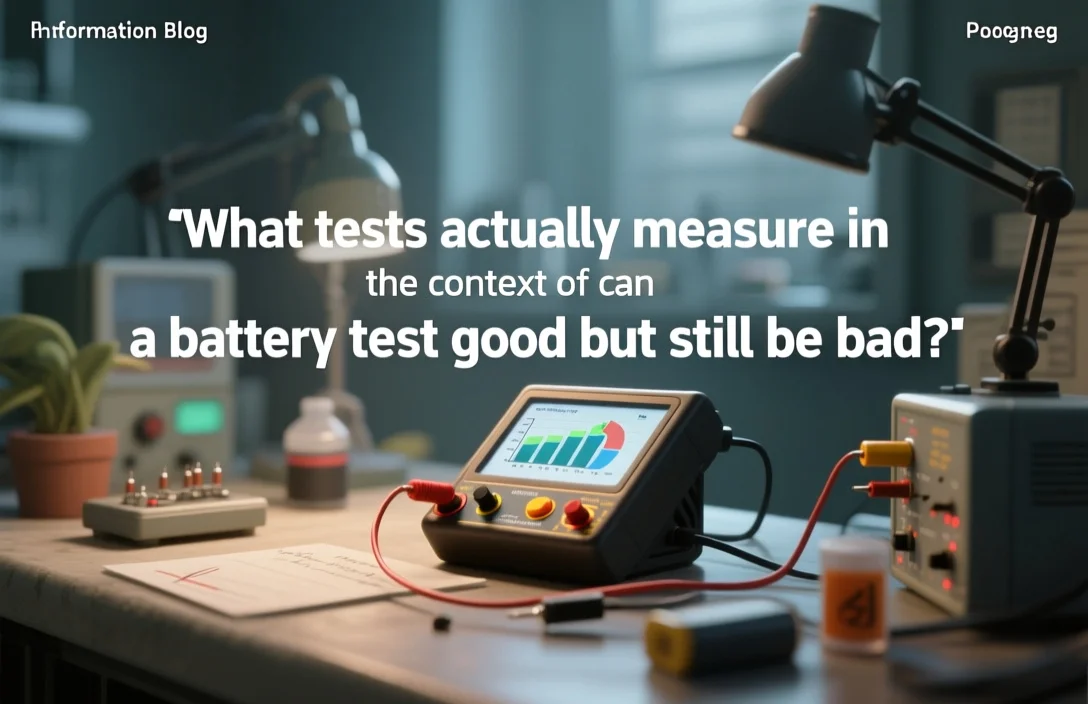 What tests actually measure - can a battery test good but still be bad?